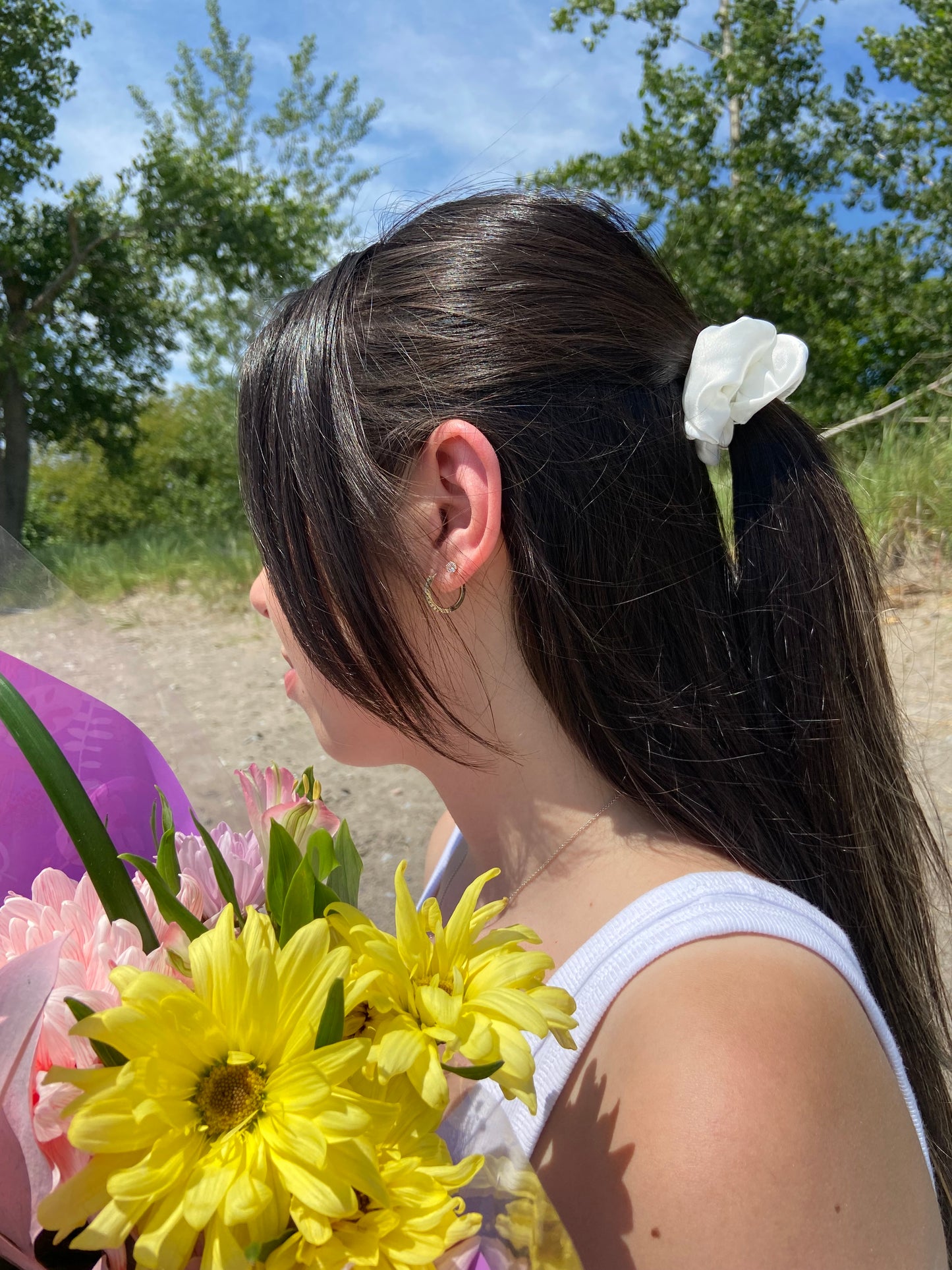 Silk Satin Scrunchie Hair Ties